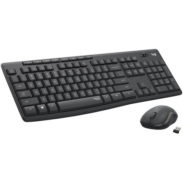 Logitech MK295 Full-size Wireless Membrane Keyboard and Mouse Bundle 