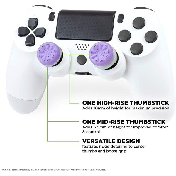 KontrolFreek FPS Freek Galaxy Purple For PS4 and PS5 Performance Thumbsticks