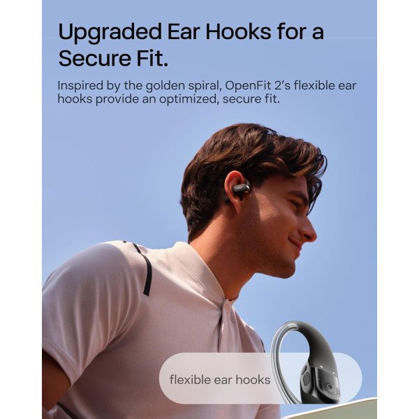 SHOKZ OpenFit 2 Open-Ear Headphones
