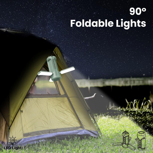 Promate CampMate-4 Multifunctional Camping Kit with LED Light, 6000mAh Power Bank, 5W Speaker & Charger 