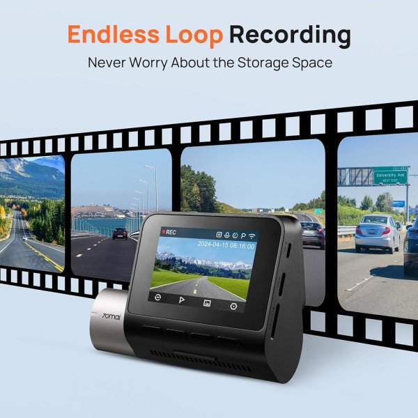 70mai A510 Dash Cam Front and Rear Set