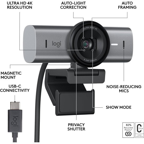 Logitech MX Brio 4K Webcam