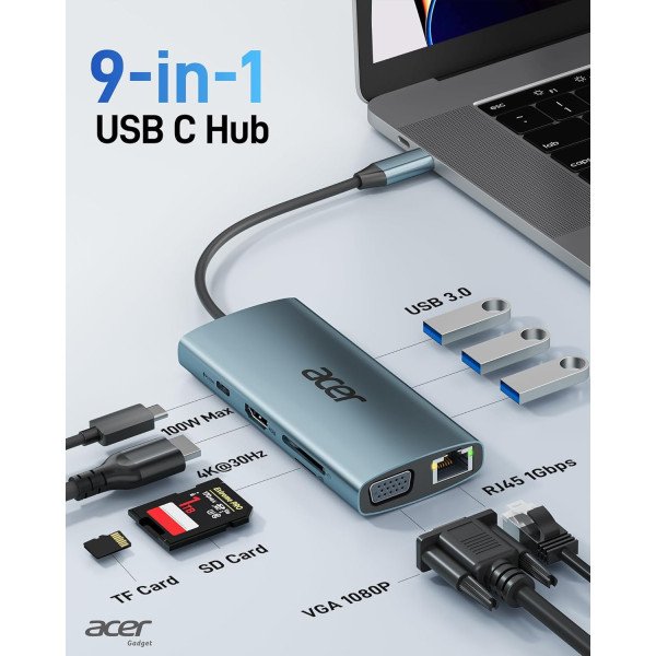 Acer 9-in-1 Multi-Port USB-C Hub