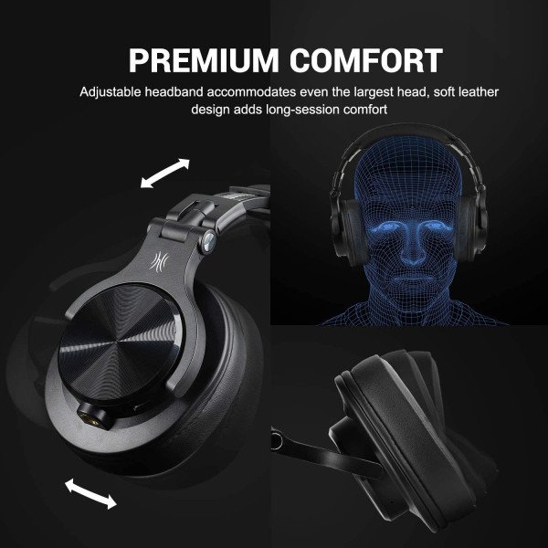 OneOdio A70 Fusion Bluetooth Over Ear Studio DJ Headphones