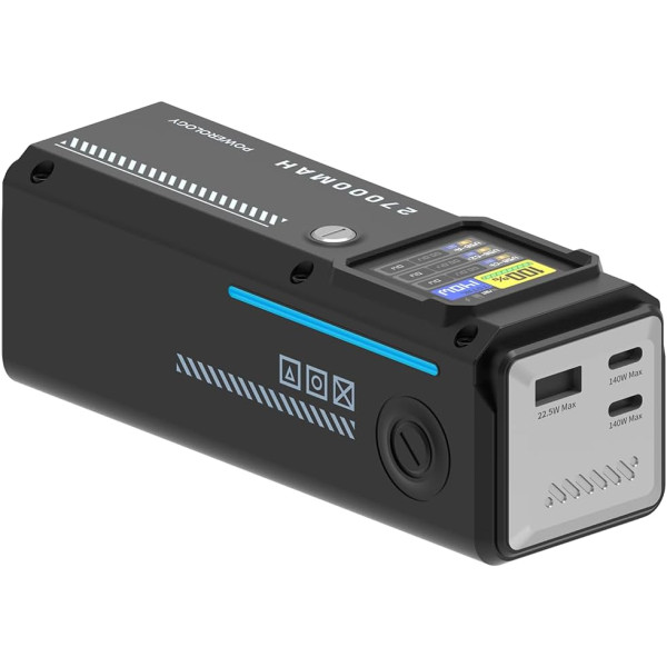 Powerology 27000mAh Smart Display Power Bank 140W