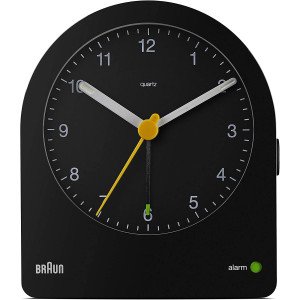 Braun BC22 Classic Analogue Alarm Clock - Black