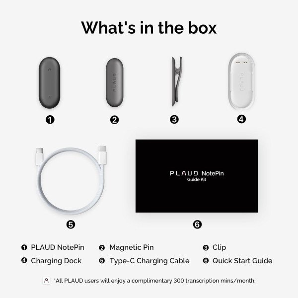 PLAUD NotePin AI Voice Recorder