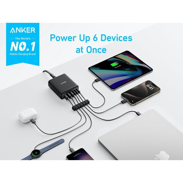 Anker Charger 112W 6 Ports Multi-Device Charger