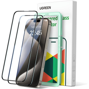 Ugreen 3D iPhone 15 Pro Screen Protector - 2 Pack