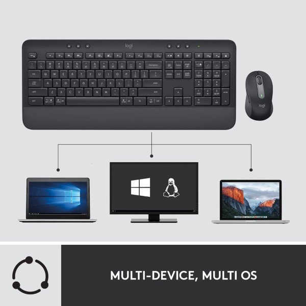 Logitech Signature MK650 Keyboard Mouse Combo for Business