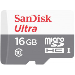 SanDisk 16 GB Ultra Android Class 10 MicroSDHC Memory Card
