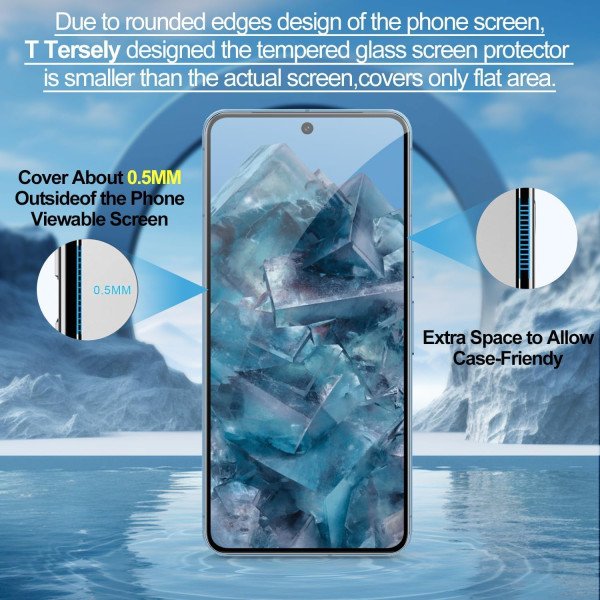 T Tersely Privacy Screen Protector for Google Pixel 9 Pro XL 3-Pack