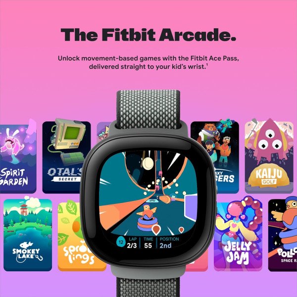 Fitbit Google Ace LTE Kids Smartwatch with Call, Message, GPS