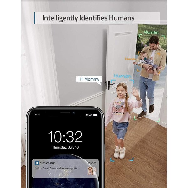 eufy Security Indoor Cam 2K, Home Security Indoor Camera