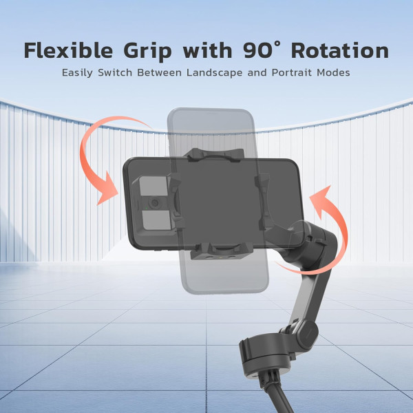 Porodo 3-Axis Gimbal Stabilizer with AI Tracking 