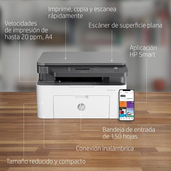 HP Laser MFP 135W A4 Mono Multifunction Laser Printer