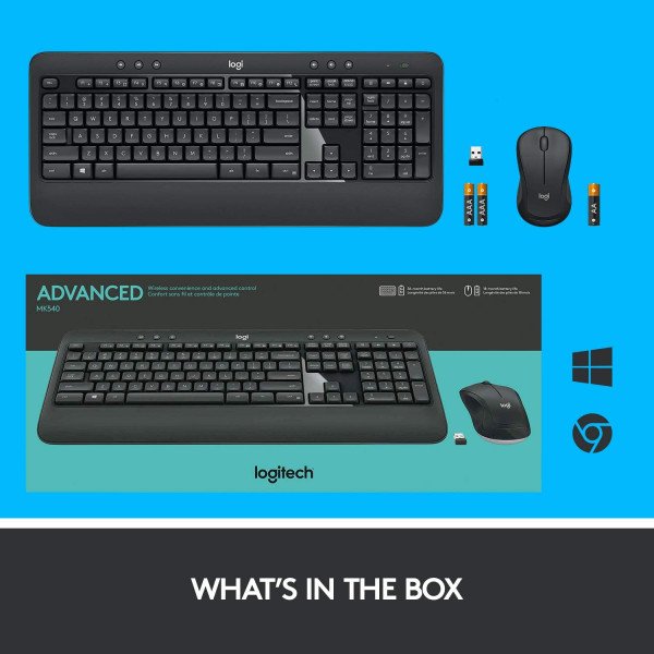 Logitech MK540 Wireless Keyboard and Mouse Combo