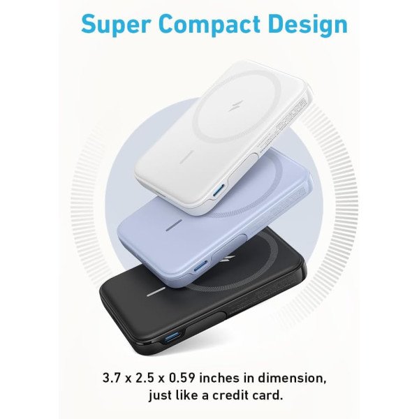 Anker Power Bank (MagGo), 5000mAh 7.5W Magnetic