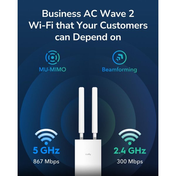 Cudy AP1300-Outdoor AC1200 Gigabit Wireless Access Point