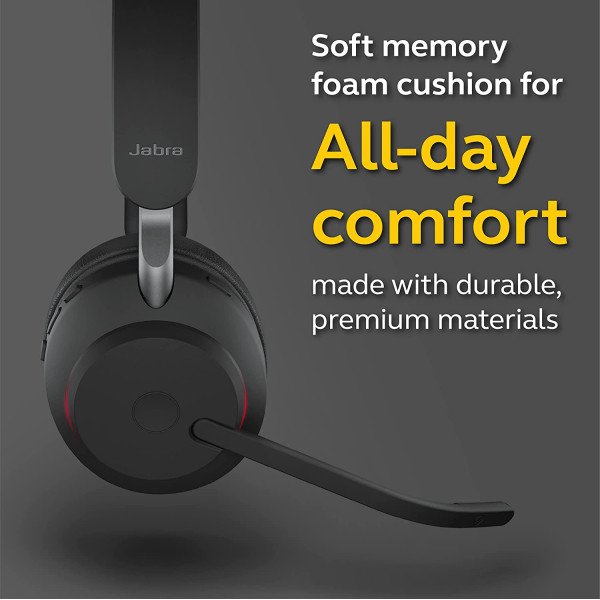 Jabra Evolve2 65 Mono Wireless Headset (Unified Communication, USB Type-A)