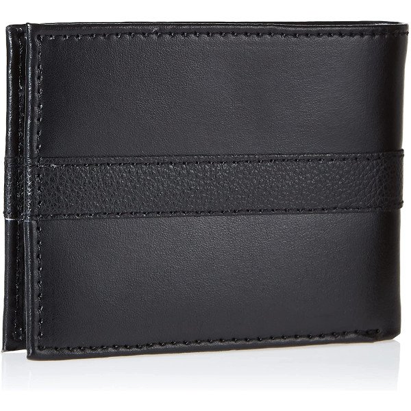 Tommy Hilfiger Men's Thin Sleek Casual Bifold Wallet with 6 Credit Card Pockets 