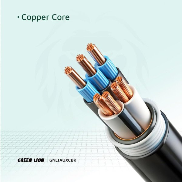 Green Lion Lightning To AUX Braided Cable 1M