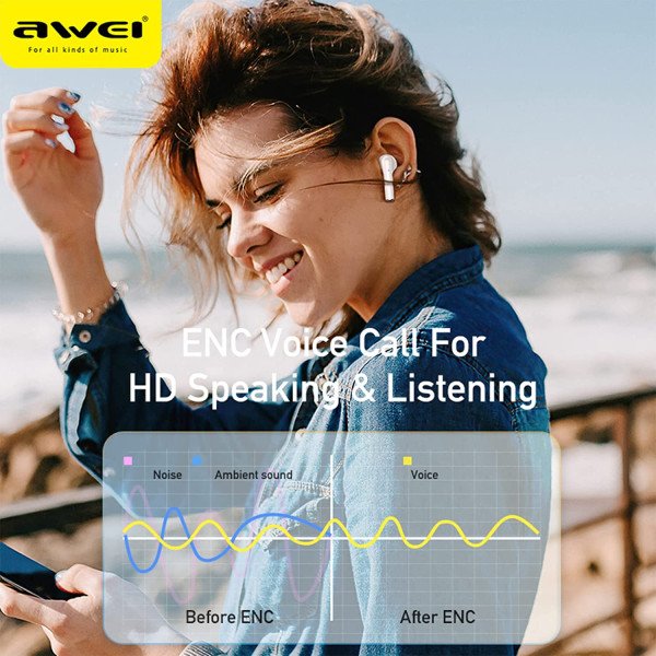 Awei T61 True Wireless Bluetooth Earbuds 