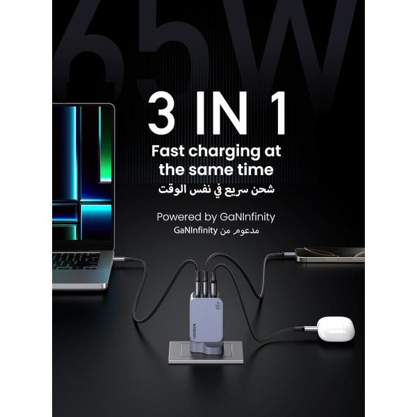Ugreen Nexode Pro 65W 3-Port GaN Charger