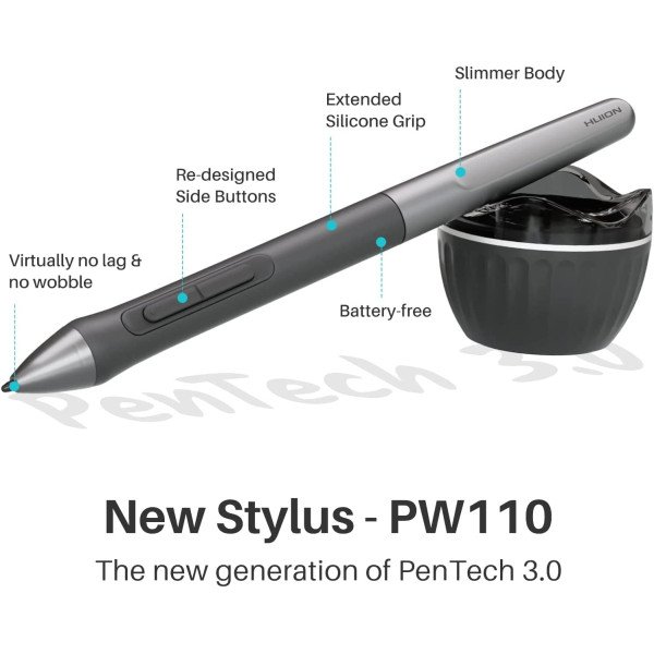 Huion Inspiroy 2 Small Drawing Tablet with Scroll Wheel 
