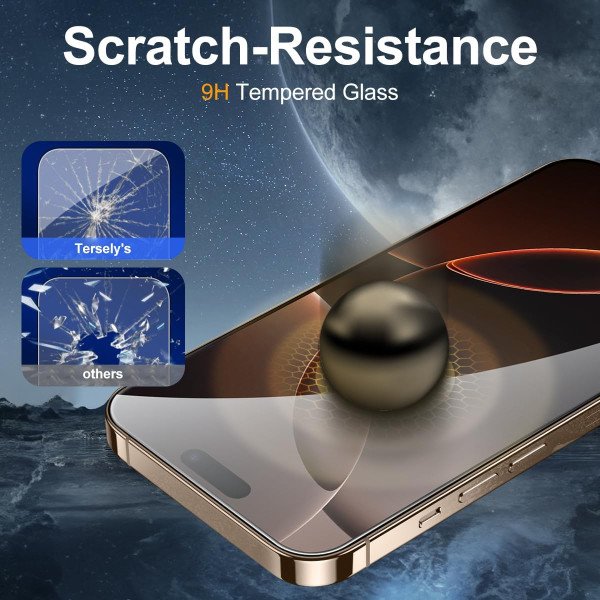T Tersely Screen Protector for iPhone 16 Pro - 4 Pack