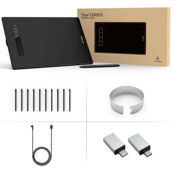 XP-PEN Star G960S Graphics Tablet 9x6 inch Drawing Tablet 