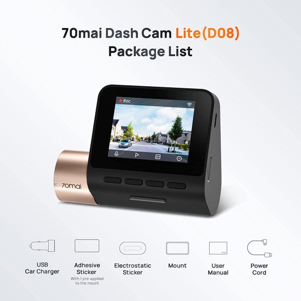 70mai Dash Cam Lite 1080P Full HD