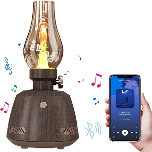 ZONSUSE Retro Bluetooth Speaker with LED Light