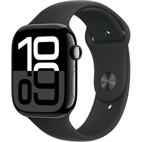 Apple Watch Series 10 GPS 46mm - Sport Band - Black