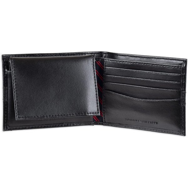 Tommy Hilfiger Men's Thin Sleek Casual Bifold Wallet with 6 Credit Card Pockets 