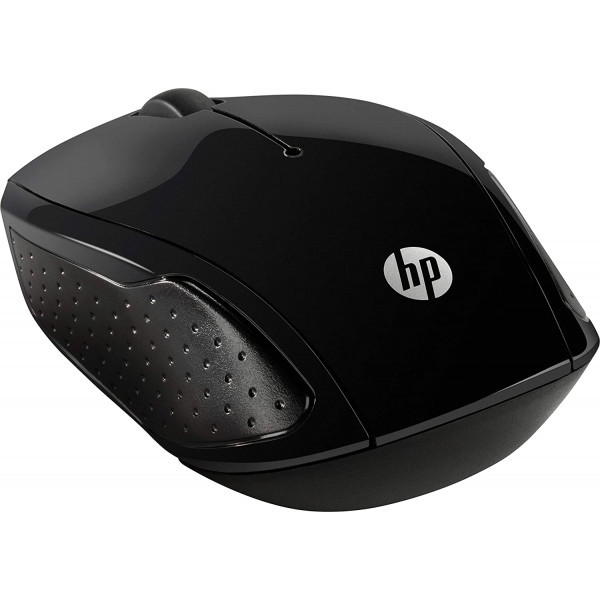 HP 220 Black 2.4 GHz USB Wireless Mouse with Blue LED 1300 DPI Optical Sensor