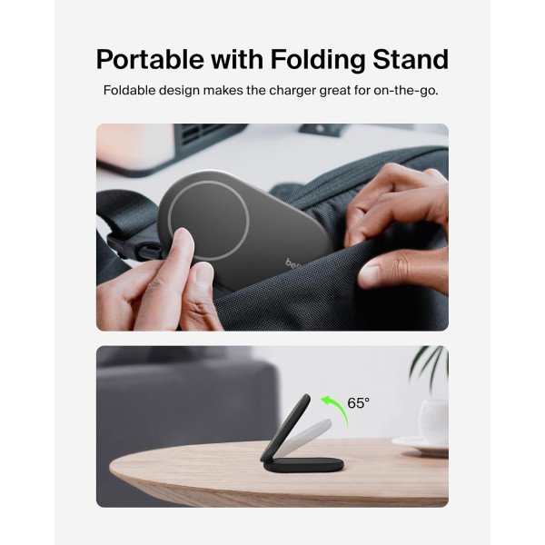 Belkin BoostCharge 2-in-1 Magnetic Foldable Wireless Charger 