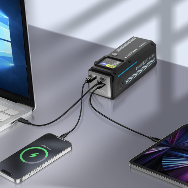 Powerology 27000mAh Smart Display Power Bank 140W