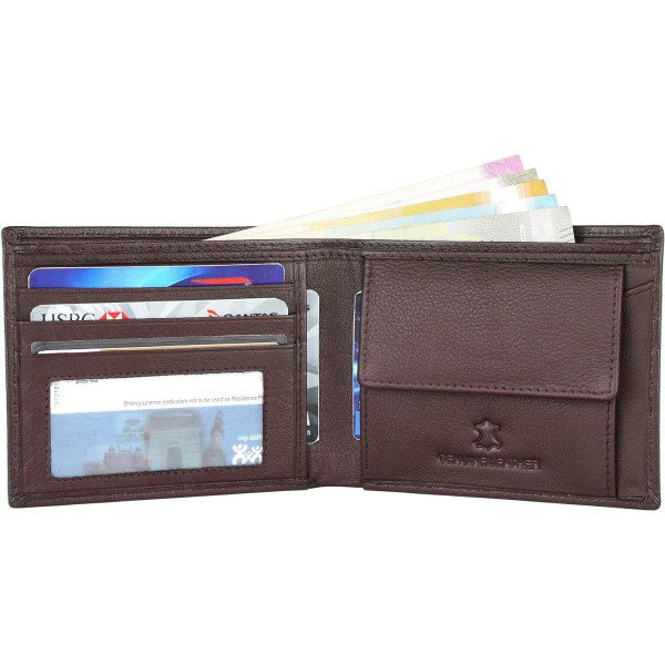 WildHorn Napa Hide Brown Leather Men's Wallet