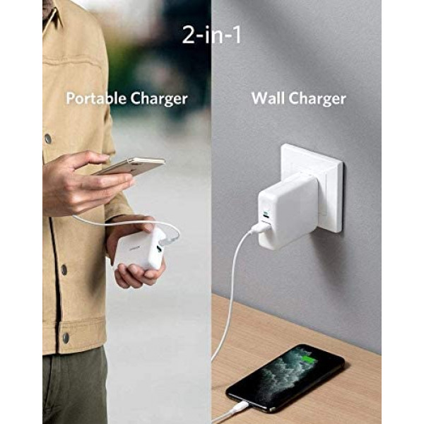 Anker PowerCore III Fusion 5K PD 2 in 1 Battery & Wall Charger