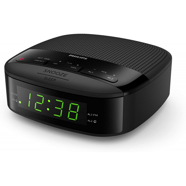 Philips TAR3205/05 FM Clock Radio with Dual Alarm