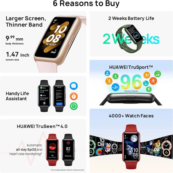 HUAWEI Band 7 Smart Band with Heart Monitor