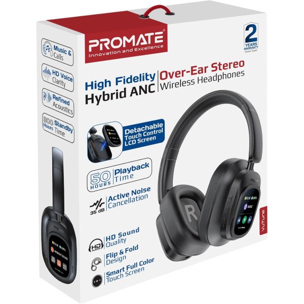 Promate Vutune Hybrid ANC Wireless Headphones
