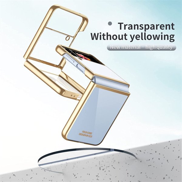 Samsung Galaxy Z Flip 4  Luxury Plating Clear Cover 