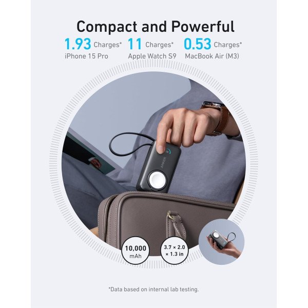 Anker MagGo Power Bank 10000mAh 35W For Apple Watch