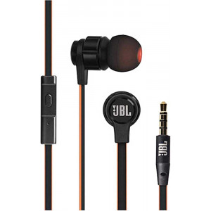 JBL Pure Bass Stereo t180 a In-Ear Headphone with Microphone – Black 
