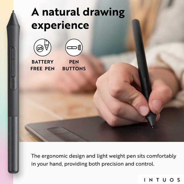 Wacom Intuos Small Wireless Graphics Drawing Tablet - CTL-4100WLE-N