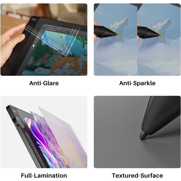 Huion Kamvas 16 (Gen 3) Pen Display Drawing Tablet