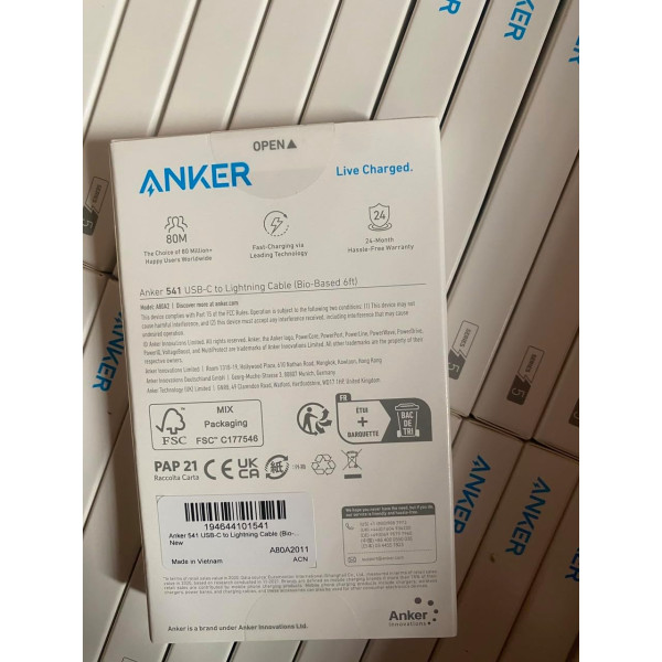 Anker 542 USB-C to Lightning Cable (Bio-Based) 6ft
