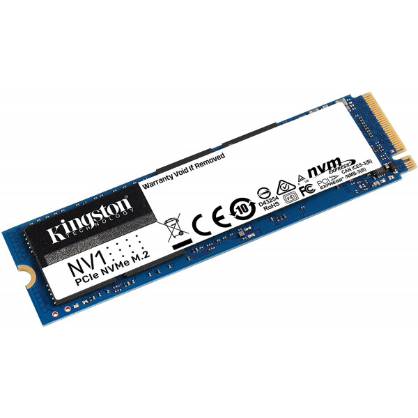 Kingston NV1 500GB  2280 NVMe PCIe Internal SSD Up to 2100 MB/s 